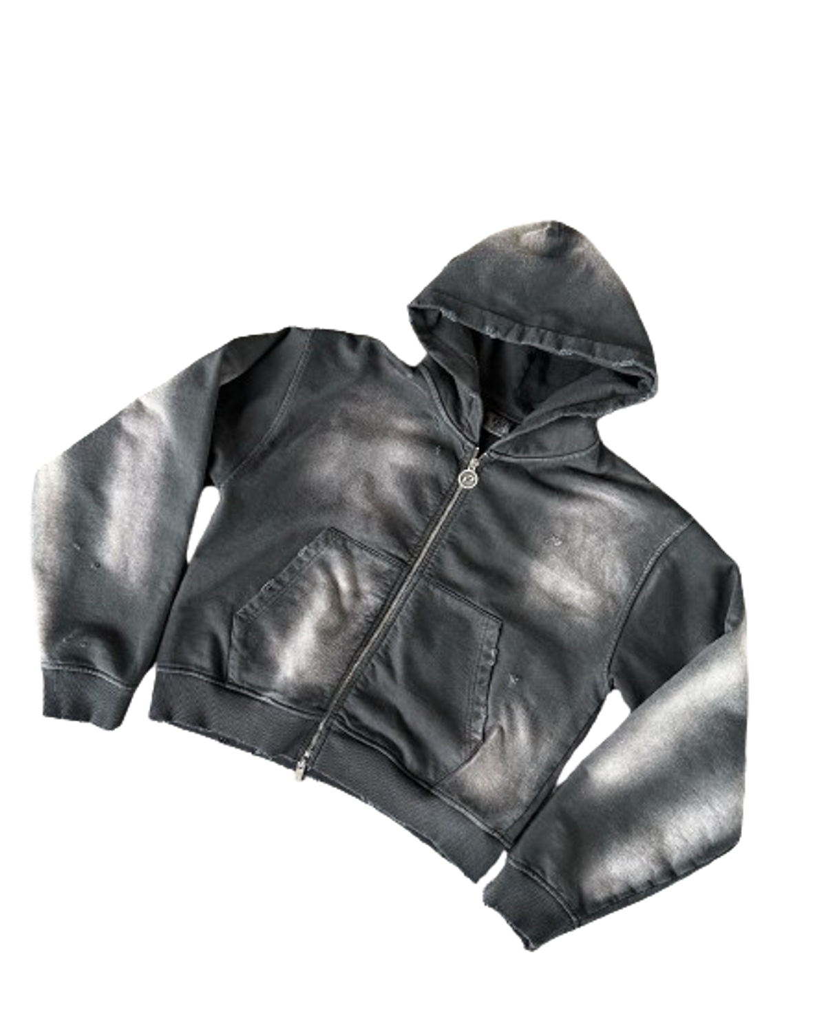 P by Gunna Shrunken Fit Zip Up Hoodie with Applique | WHAT'S