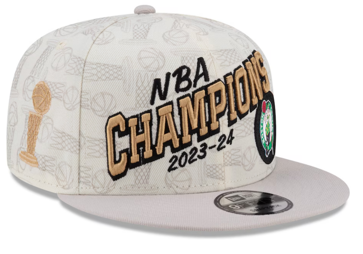 New Era × Boston Celtics Cream 2024 NBA Finals Champions Locker Room 9FIFTY Snapback Hat