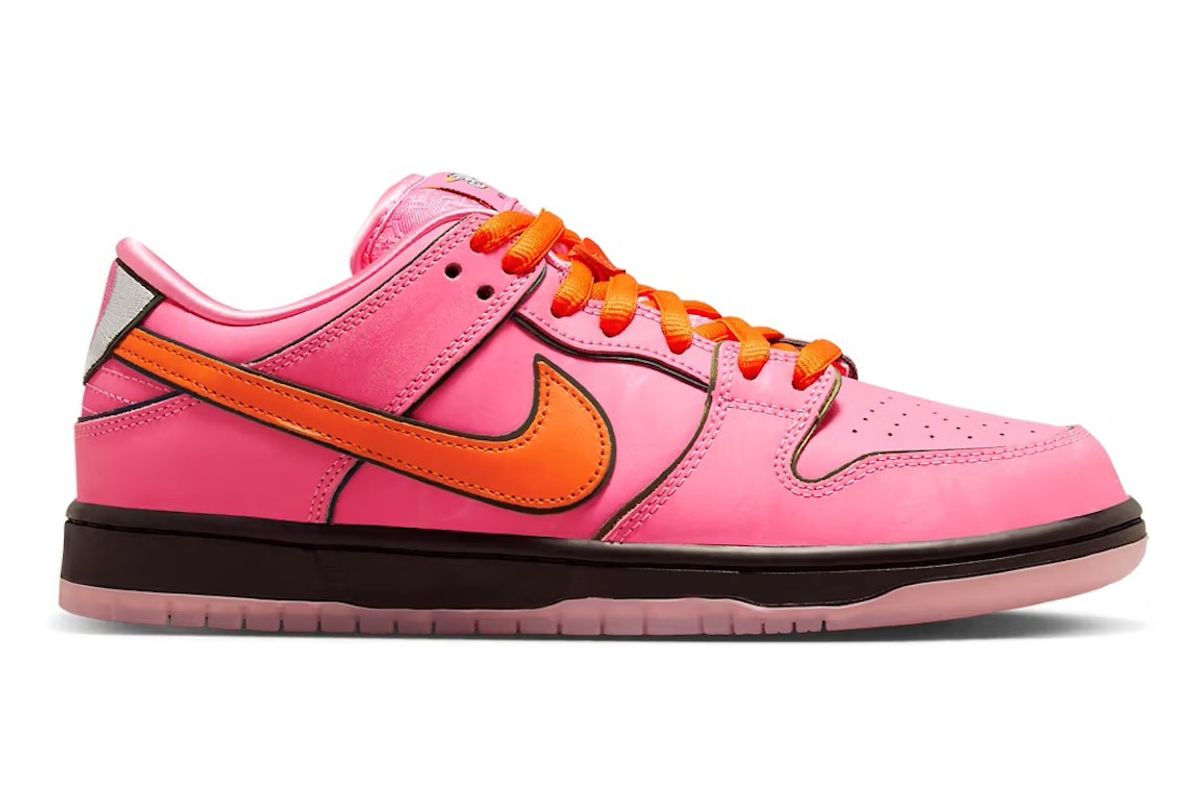 Nike Sb Dunk Low The Powerpuff Girls Blossom In Lotus Pink