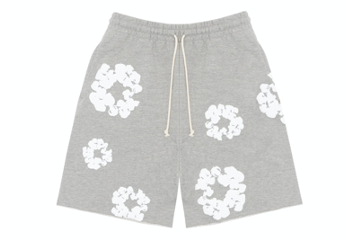 Denim Tears The Cotton Wreath Shorts Grey