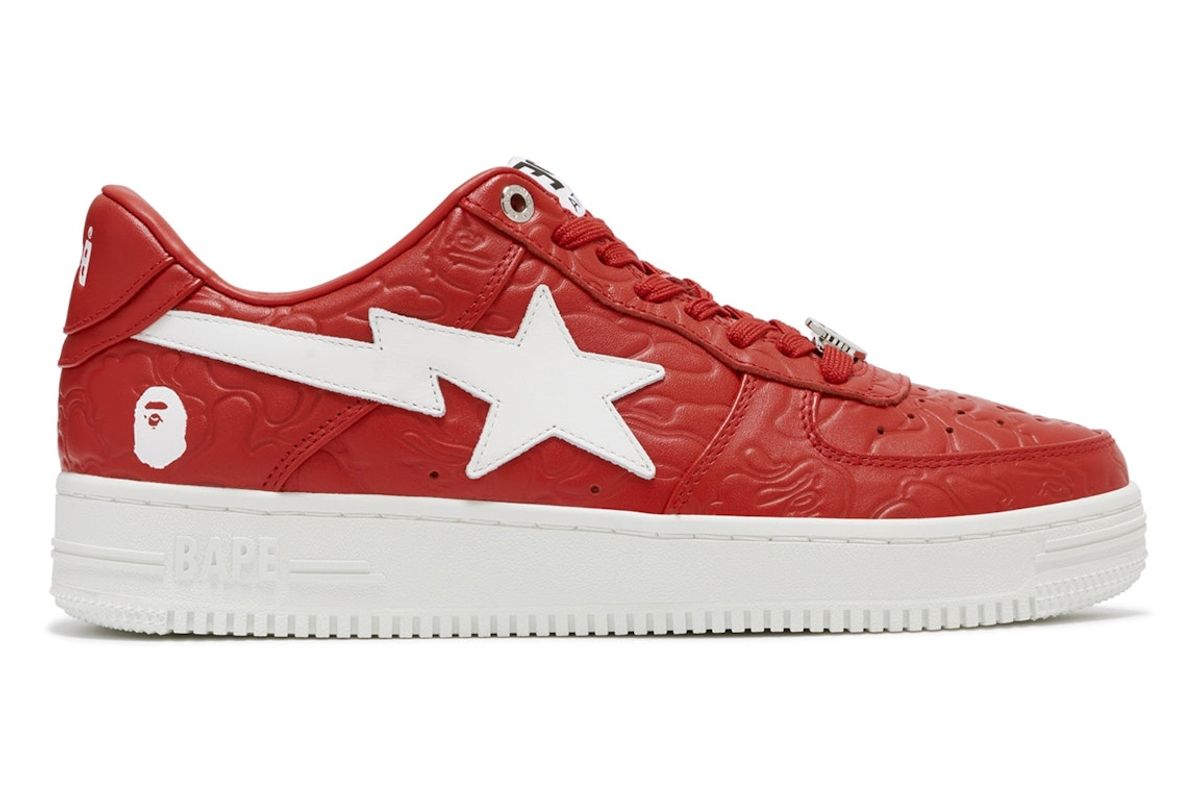 Bape A Bathing Ape Sta Low #3 Line Camo Red