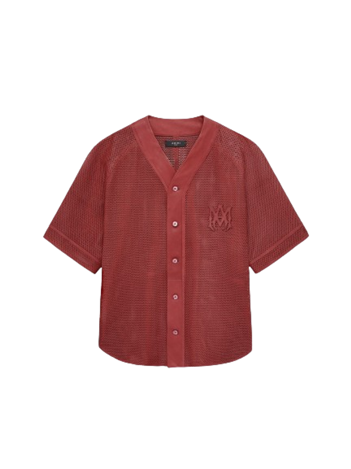 Amiri MA Perforated Baseball Shirt