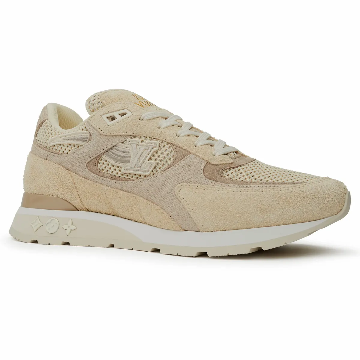 Louis Vuitton Beige Suede Run Away Sneakers