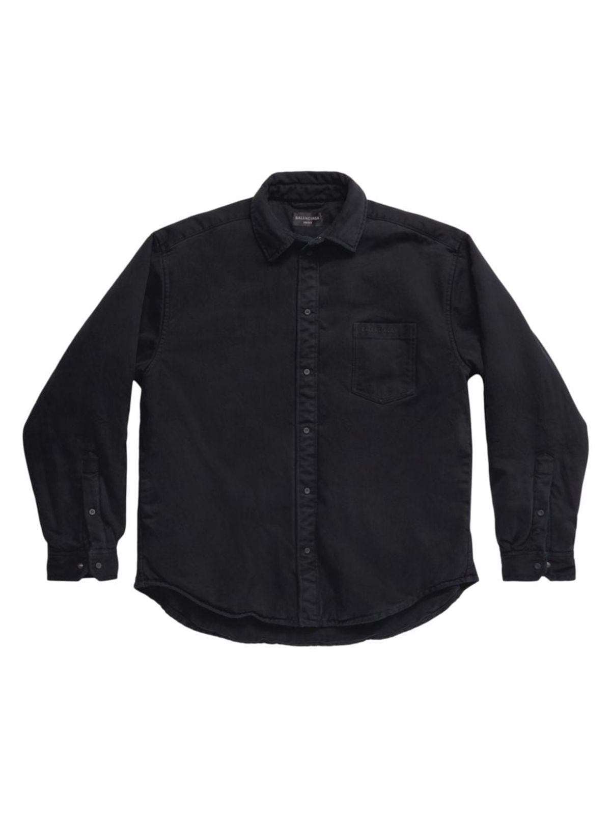 Balenciaga Padded Shirt Large Fit In Black | WHAT’S ON THE STAR?