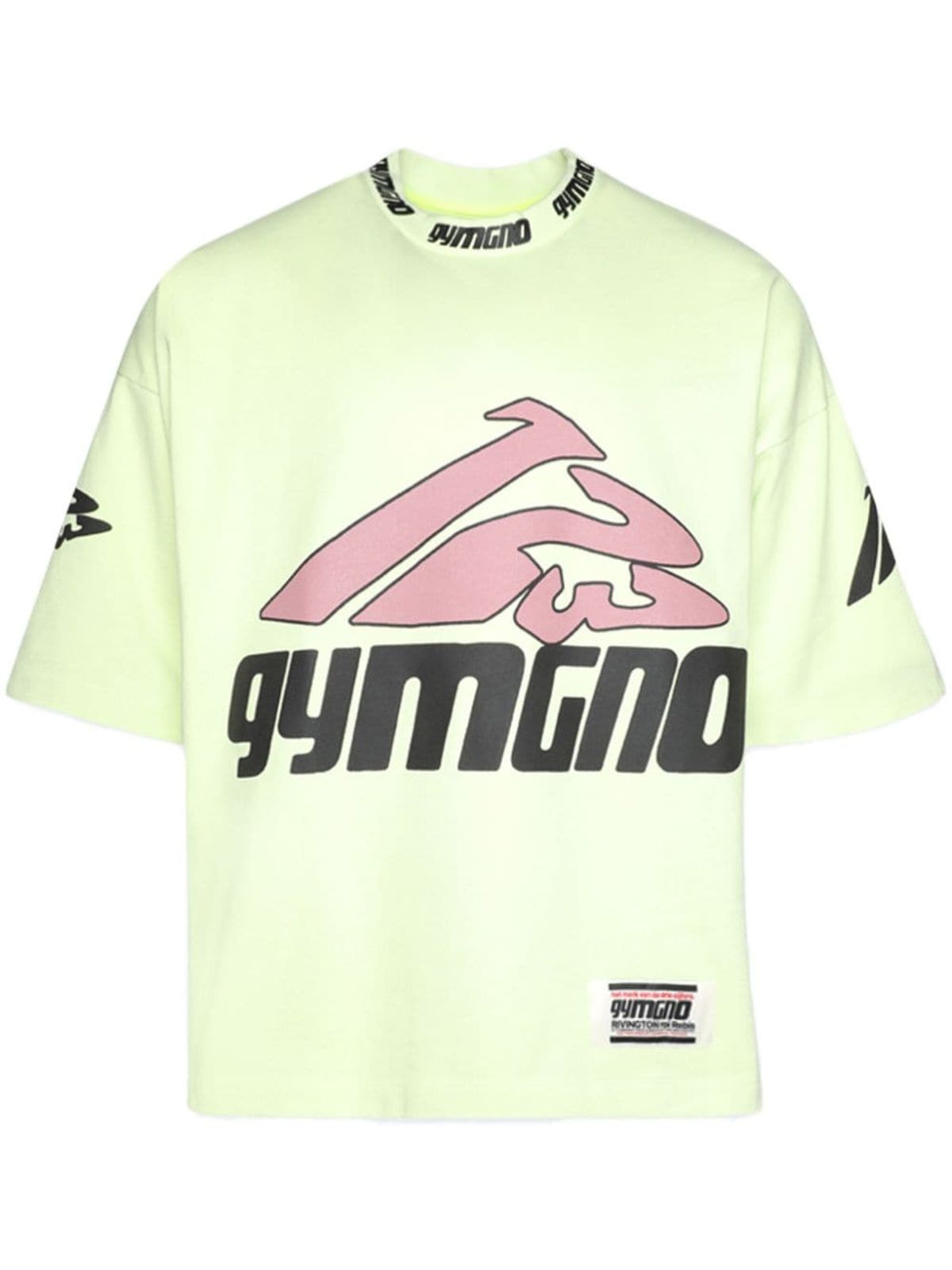 RRR-123 Fasting For Faster Oversized Printed Appliquéd Cotton-jersey T-shirt In Green