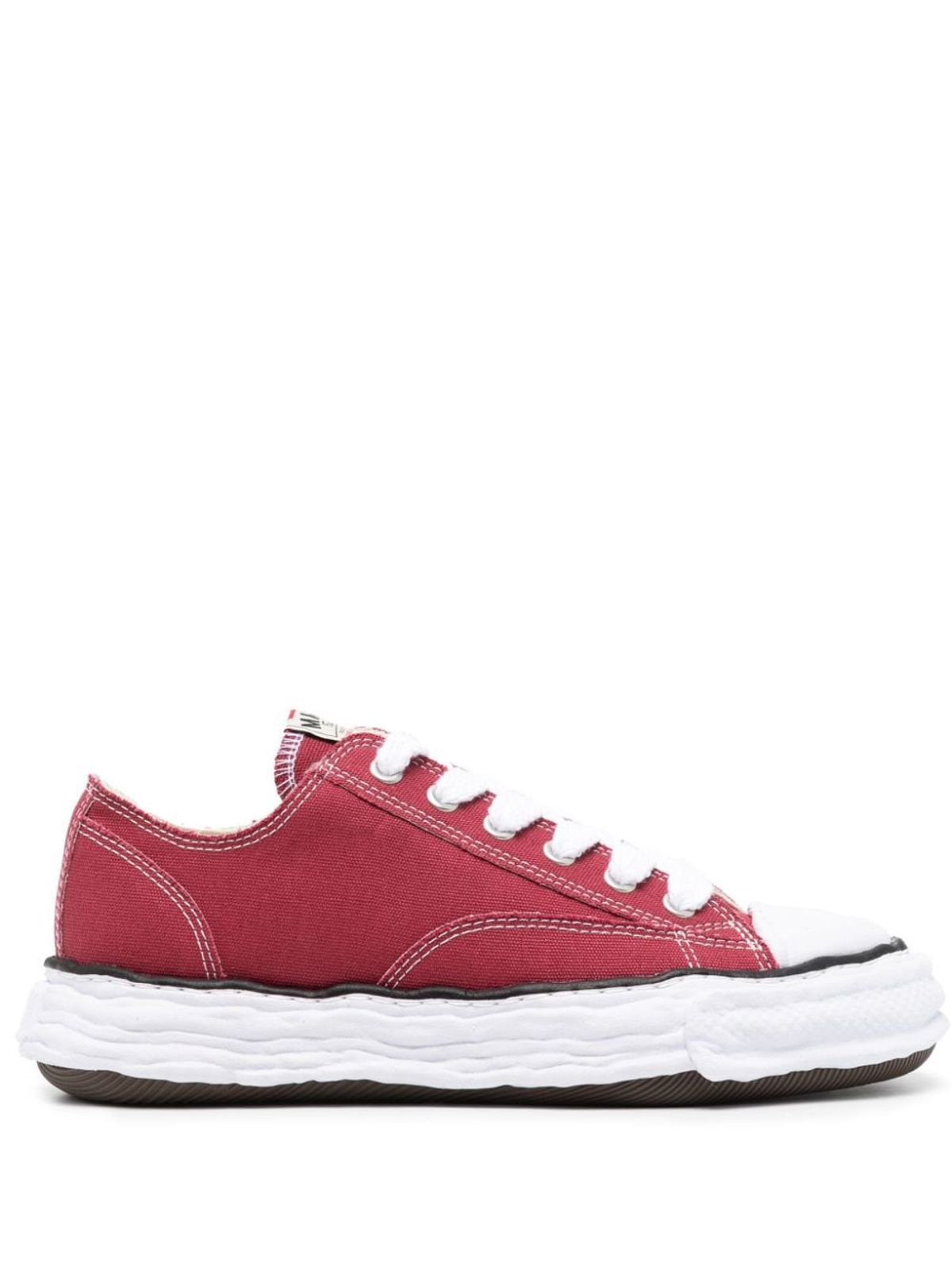 Maison Mihara Yasuhiro Peterson 23 Low-top Canvas Sneakers In Bordeaux