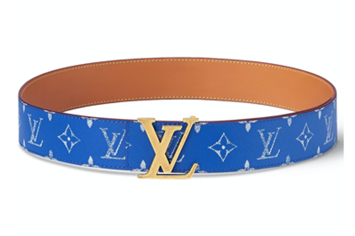 Louis Vuitton Lv Initiales 40mm Reversible Belt Blue