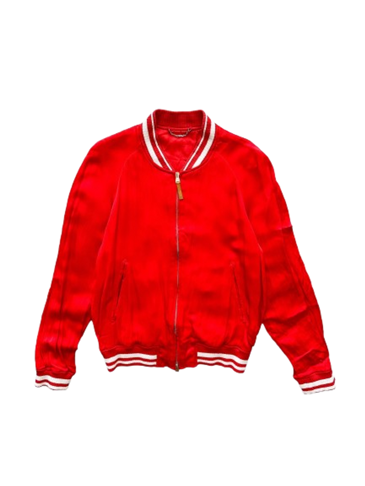 Louis Vuitton Red & White Embroidered Souvenir Jacket