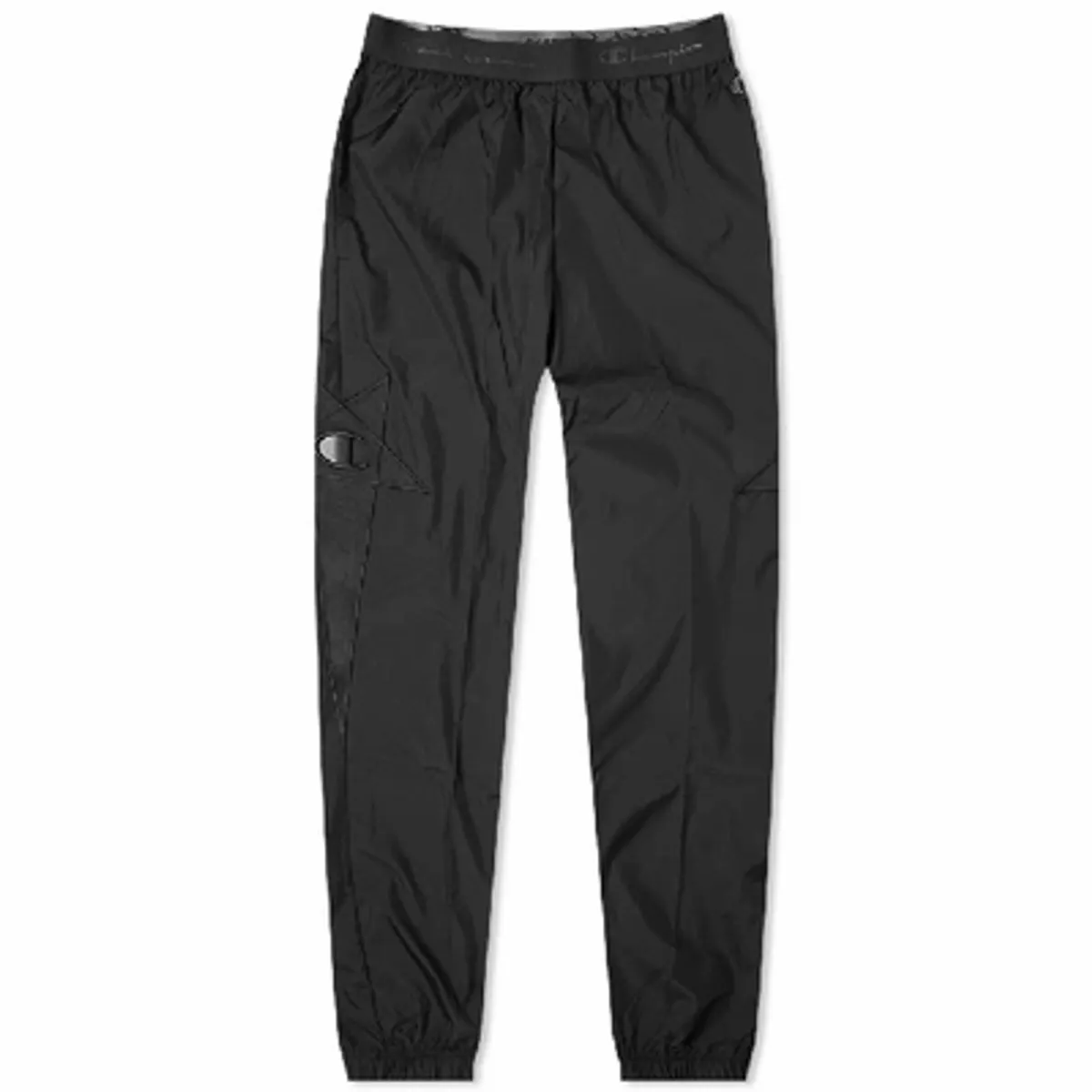 Rick Owens × Champion Reverse Weave Light Nylon Track Pant In Black
