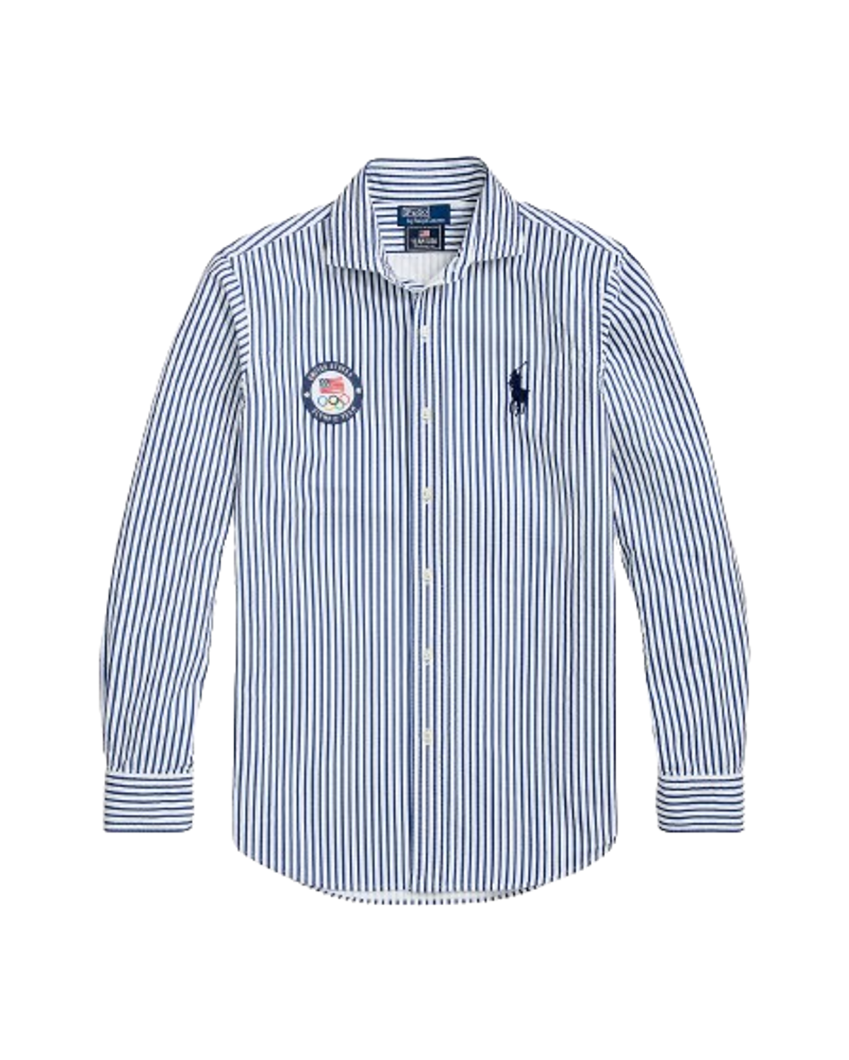 Ralph Lauren Team Usa Opening Ceremony Oxford Shirt In Beach Royal White