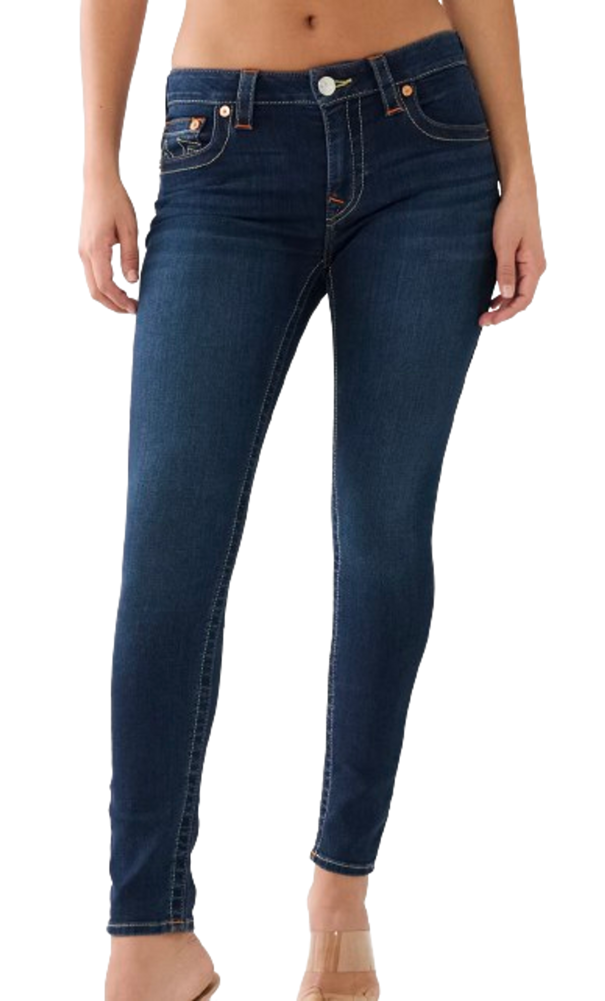 True Religion Jennie Mid Rise Curvy Skinny Jean