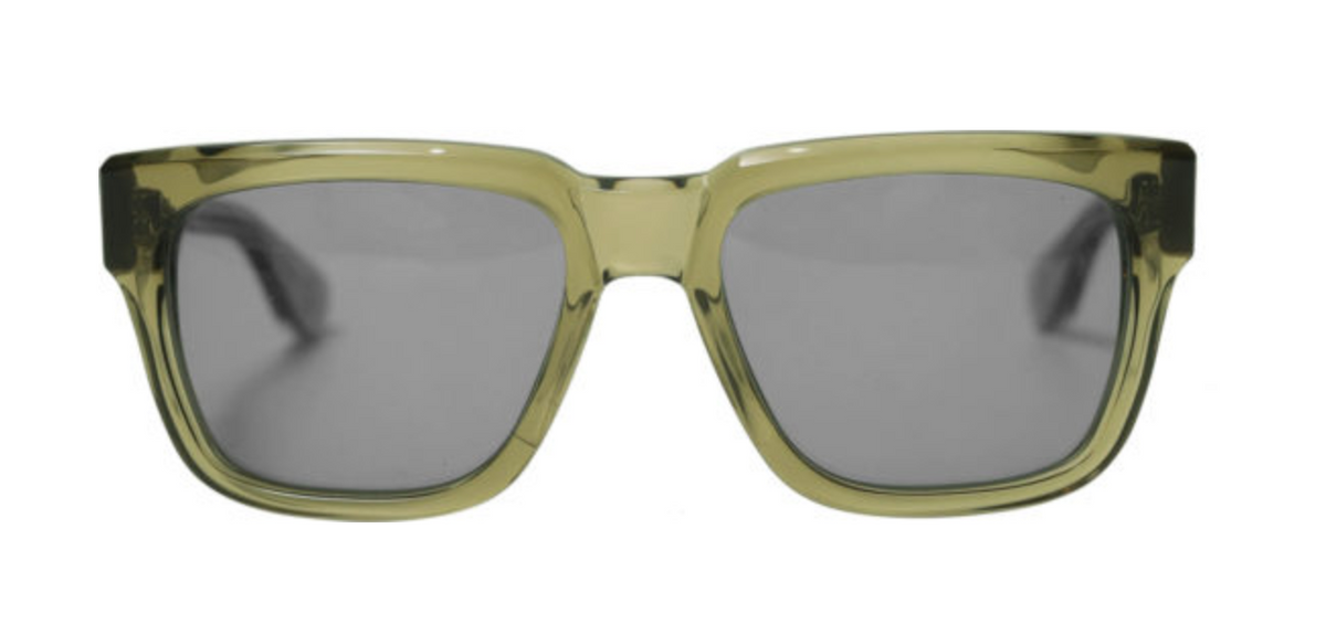 Chrome Hearts Olive Green Clear Box Officer Sunglasses