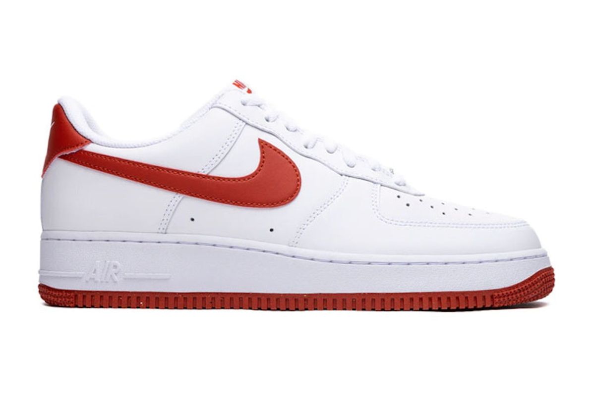 Nike Air Force 1 07 Dragon Red In White