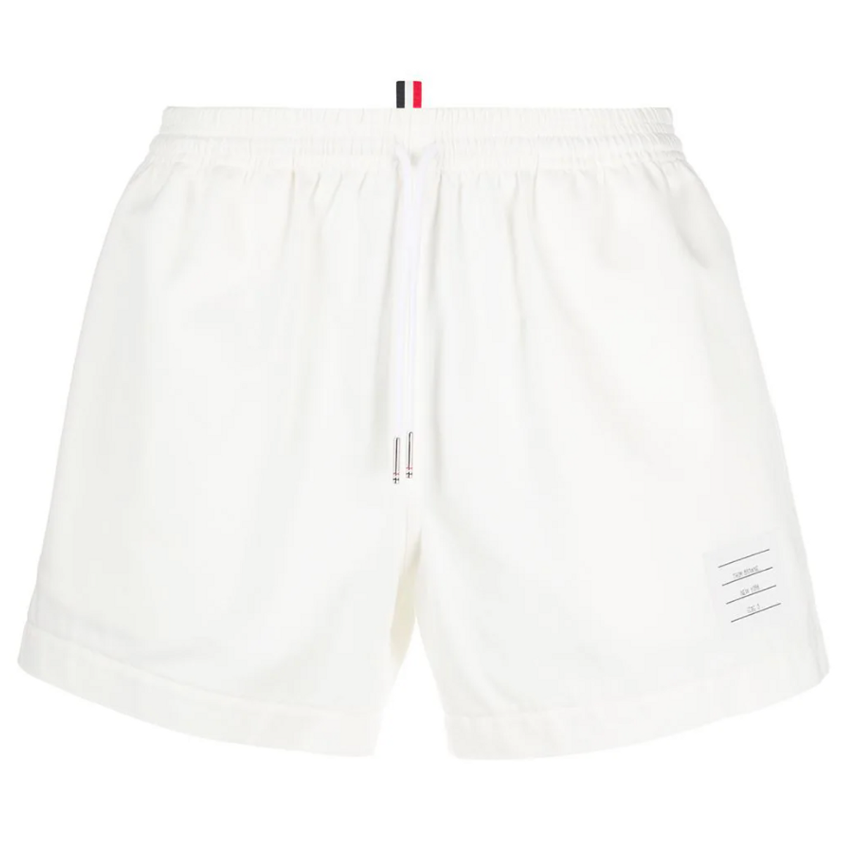 Thom Browne Cotton Shorts With Drawstring Waist In White
