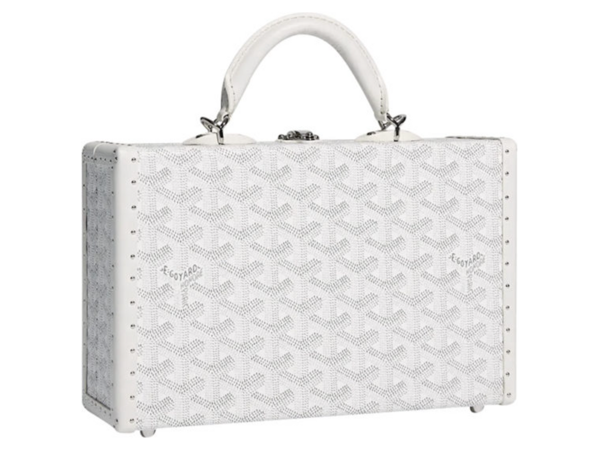Goyard Goyardine Grand Hotel Trunk White
