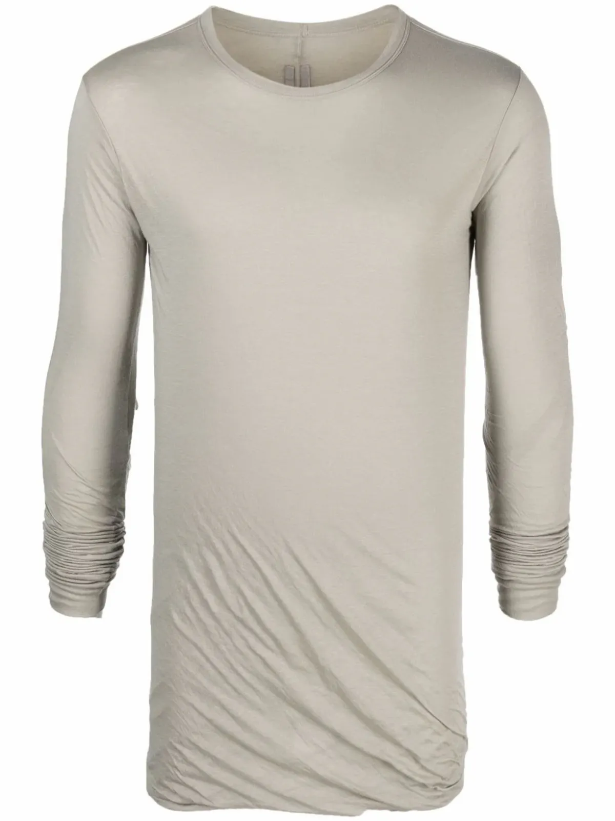 Rick Owens Long-sleeve Organic-cotton T-shirt In Neutrals