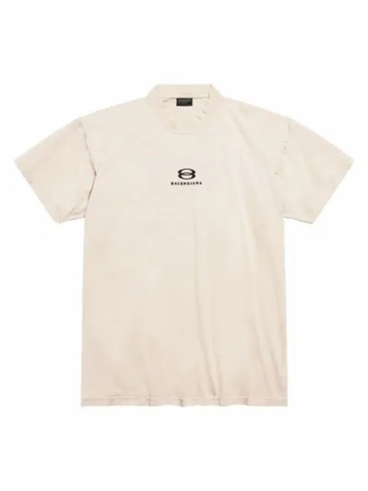Balenciaga Unity Sports Icon Stretched-out T-shirt Oversized In Light Beige