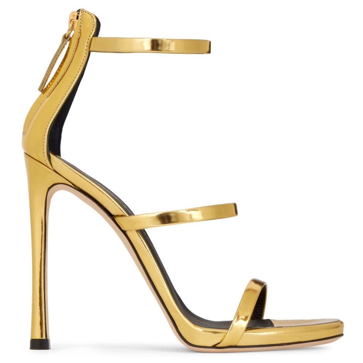 Giuseppe Zanotti Sandalen Aus Metallic-leder In Gold