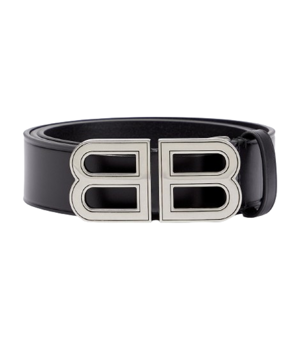 Balenciaga Bb Hour Lar Belt 35 In Black