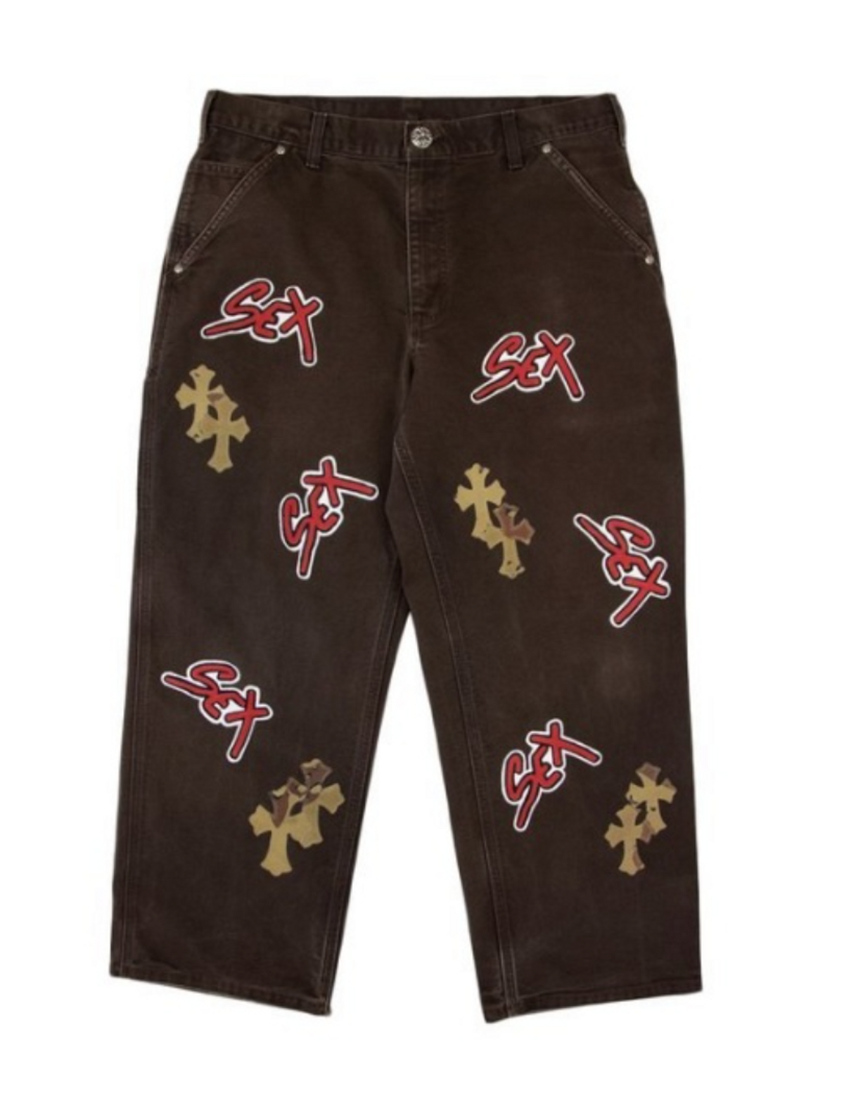 Chrome Hearts × Matty Boy Sex Records Double Knee Pants
