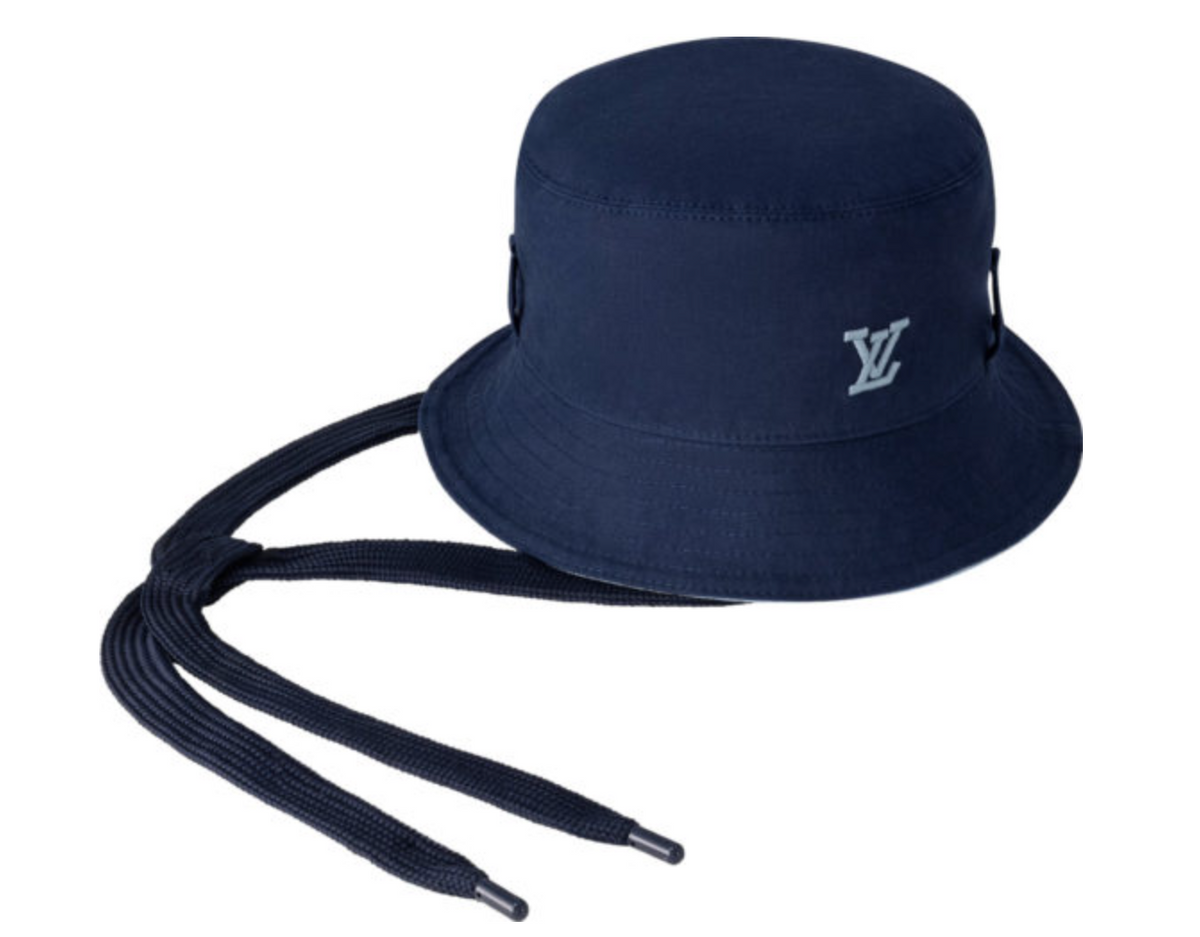 Louis Vuitton Navy LV Play Aerogram Drawstring Bucket Hat