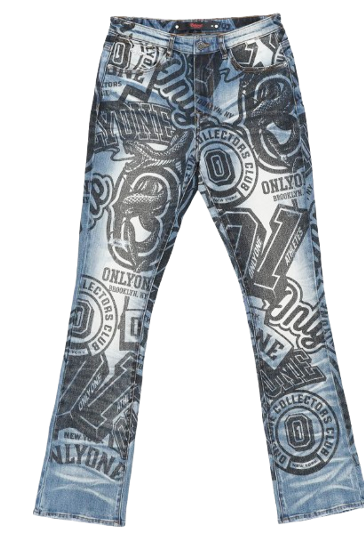 OnlyOne All Over Black Print Jeans