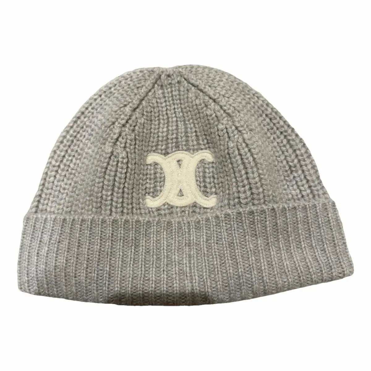 Celine Triomphe Patch in Cashmere Beanie