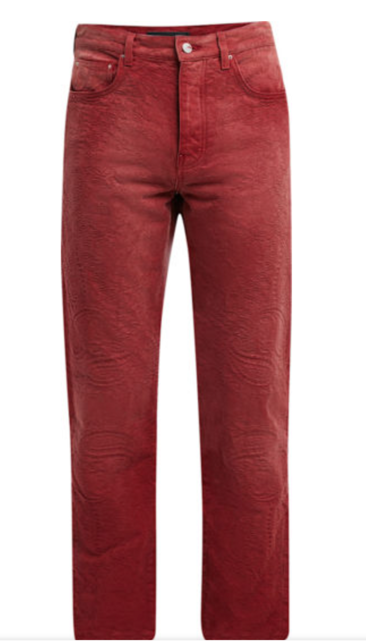 Amiri Bandana Jacquard Straight-leg Jeans In Sun Dried Tomato