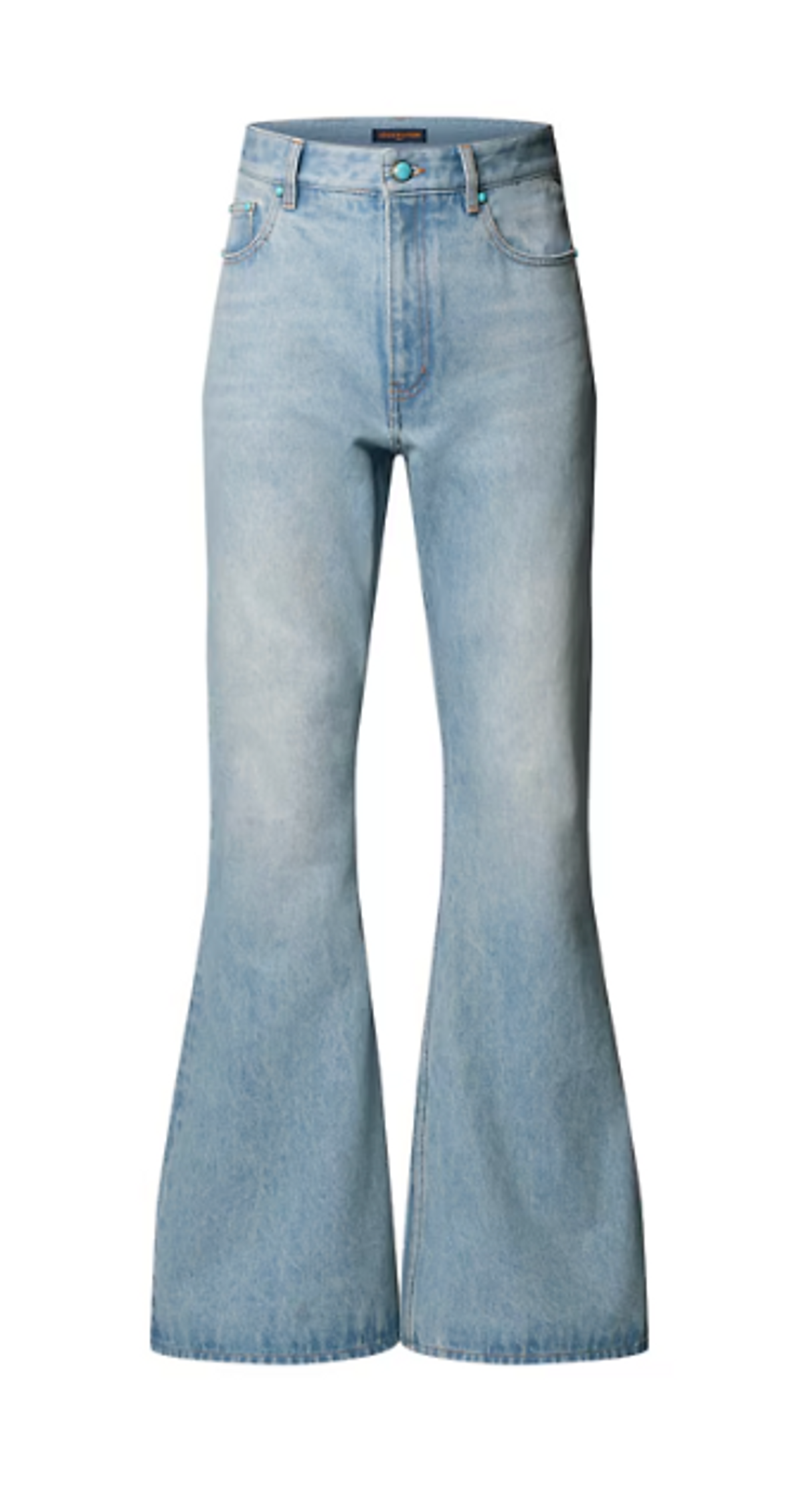 Louis Vuitton Flared Washed Denim Pants