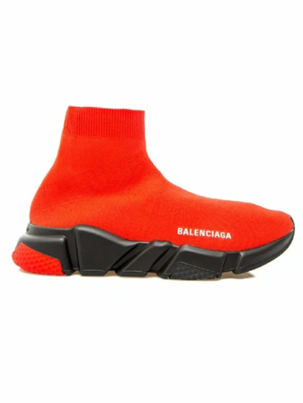 Balenciaga Speed Knitted Sock Sneakers Red