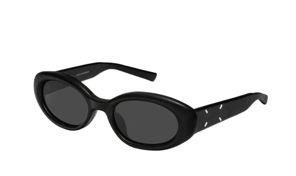 Maison Margiela × Gentle Monster MM107 Sunglasses in Leather Black