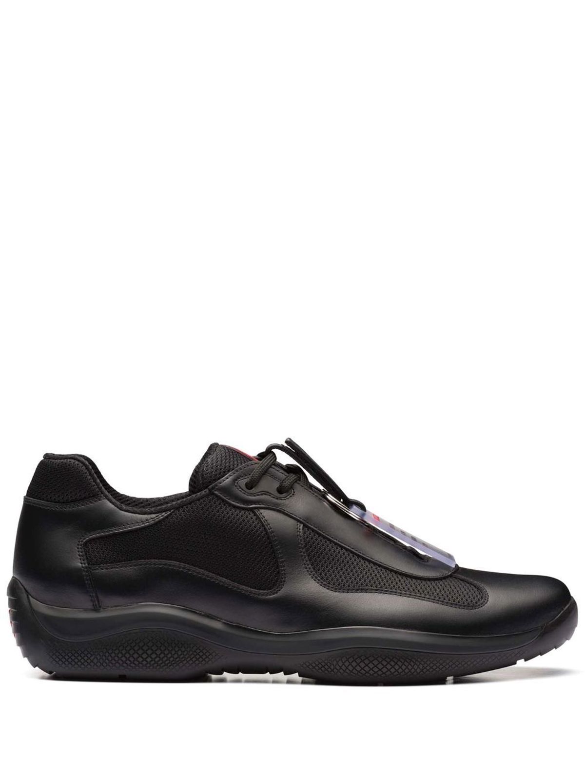 Prada Americas Cup Original Low-top Sneakers In Black