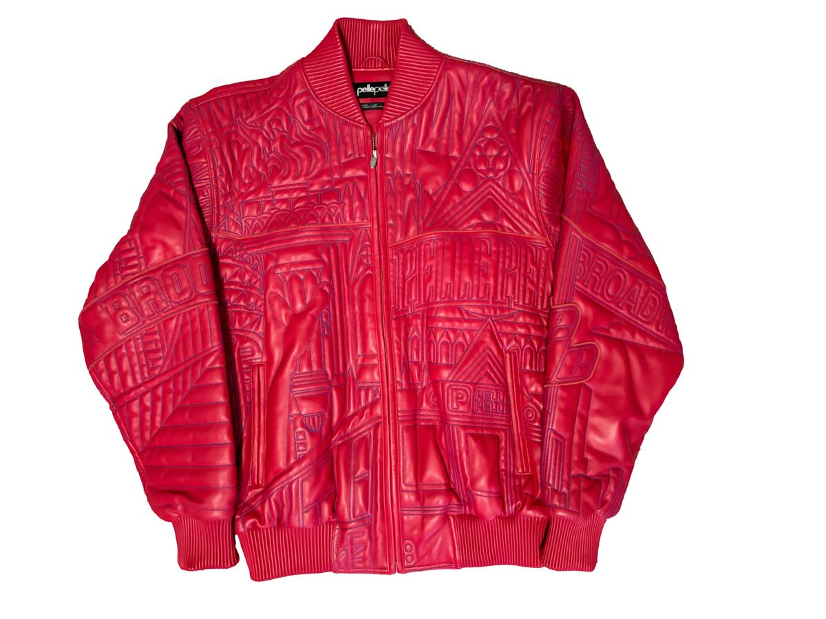 Who Decides War × Pelle Pelle Red Leather Jacket