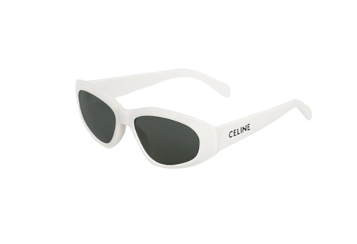 Celine Monochroms 07 Sunglasses in White