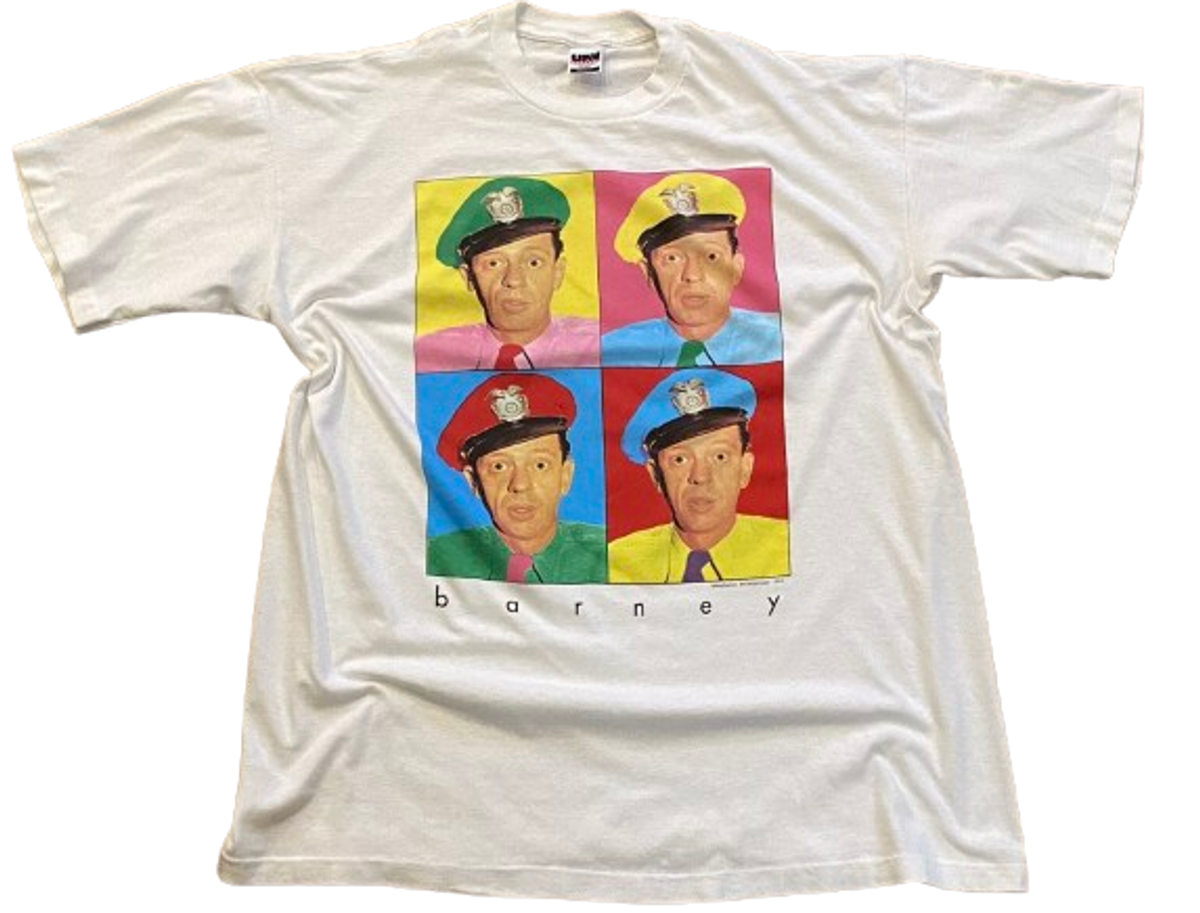Vintage 1992 Barney The Andy Griffith Show Don Knotts T-Shirt
