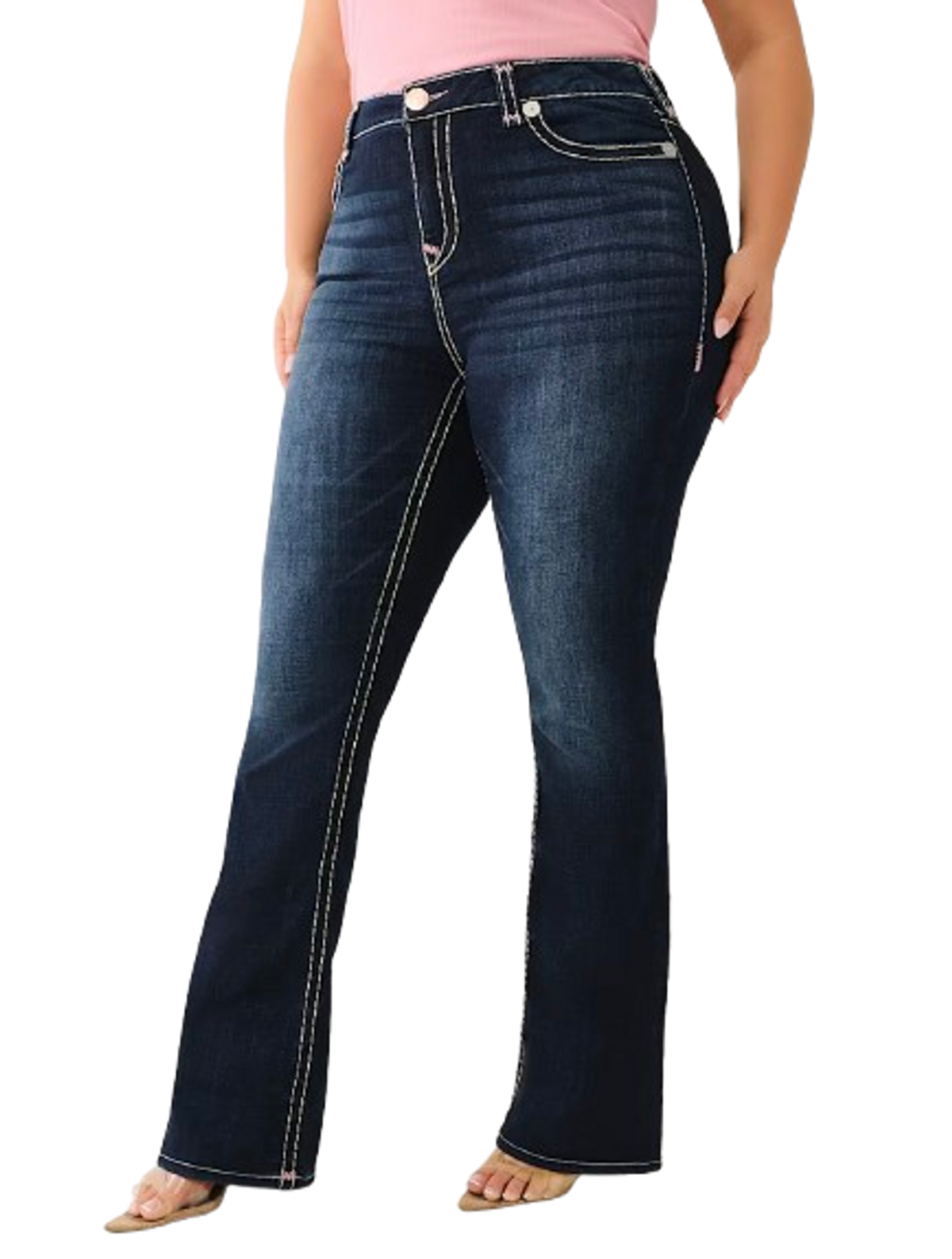 True Religion Plus Becca Lurex Super T Bootcut Jean