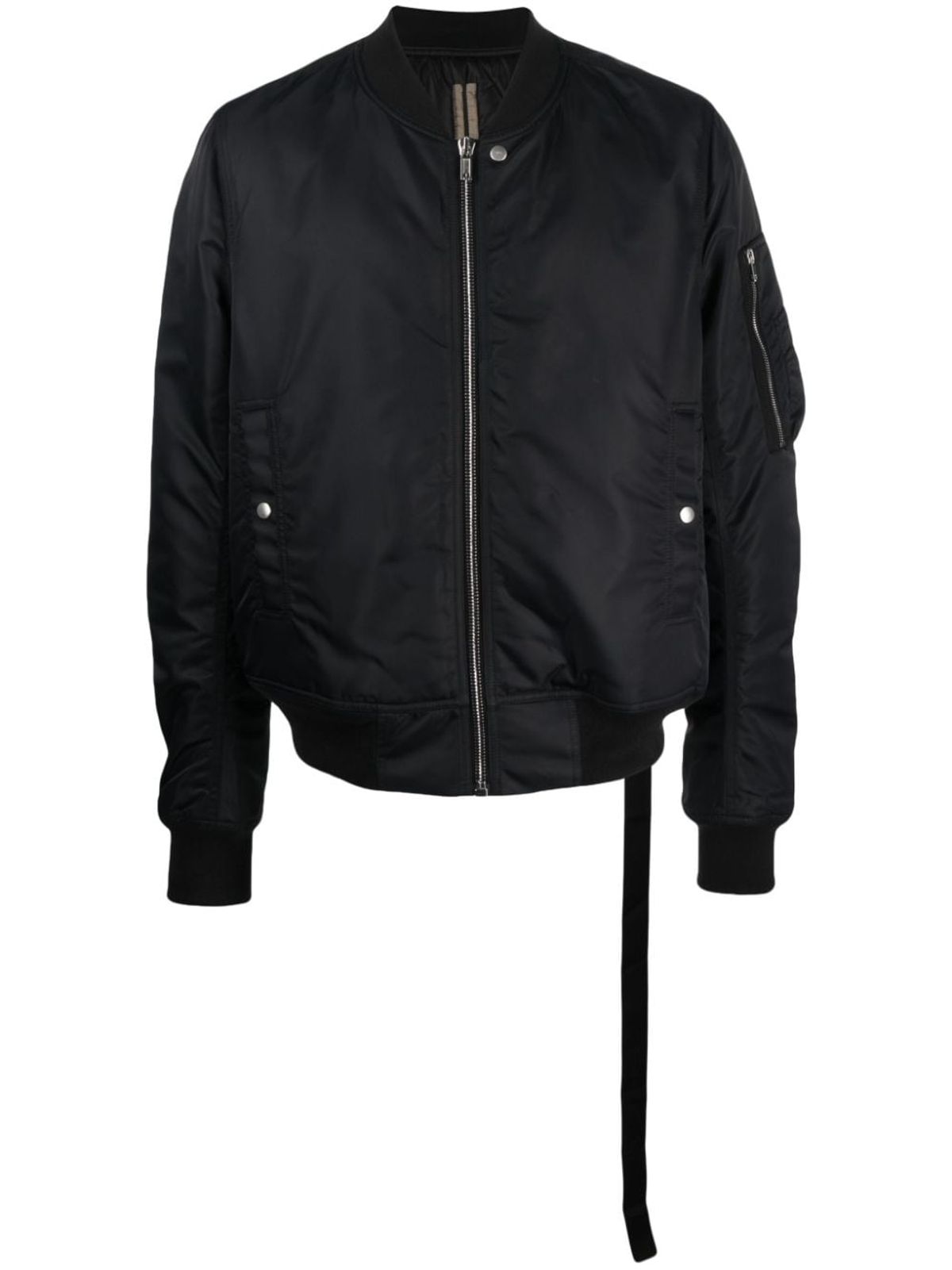 Rick Owens Classic Flight Padded Bomber Jacket In Black
