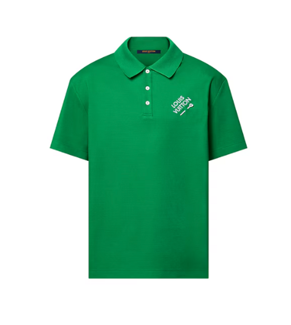 Louis Vuitton Embroidered Signature Short-Sleeved Cotton Polo
