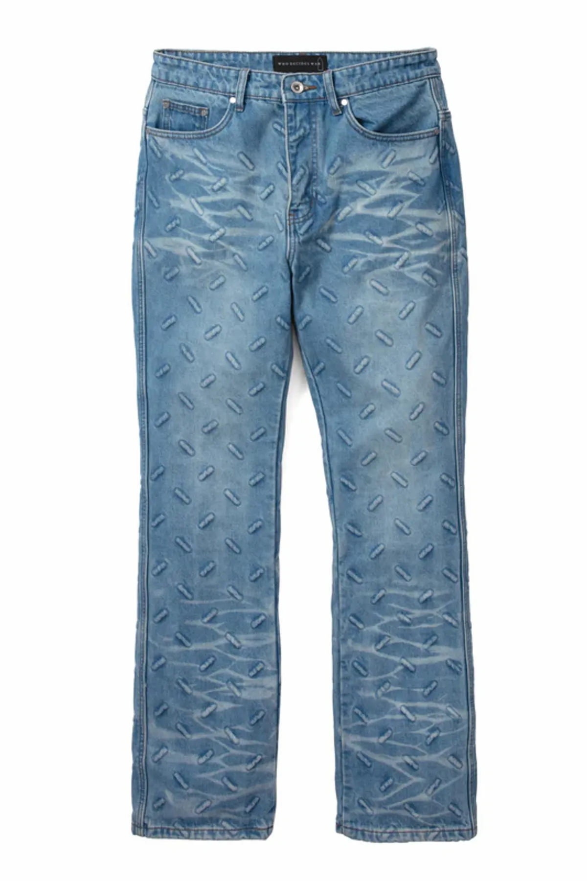 Who Decides War Blue Thread Plate Jeans In Sky