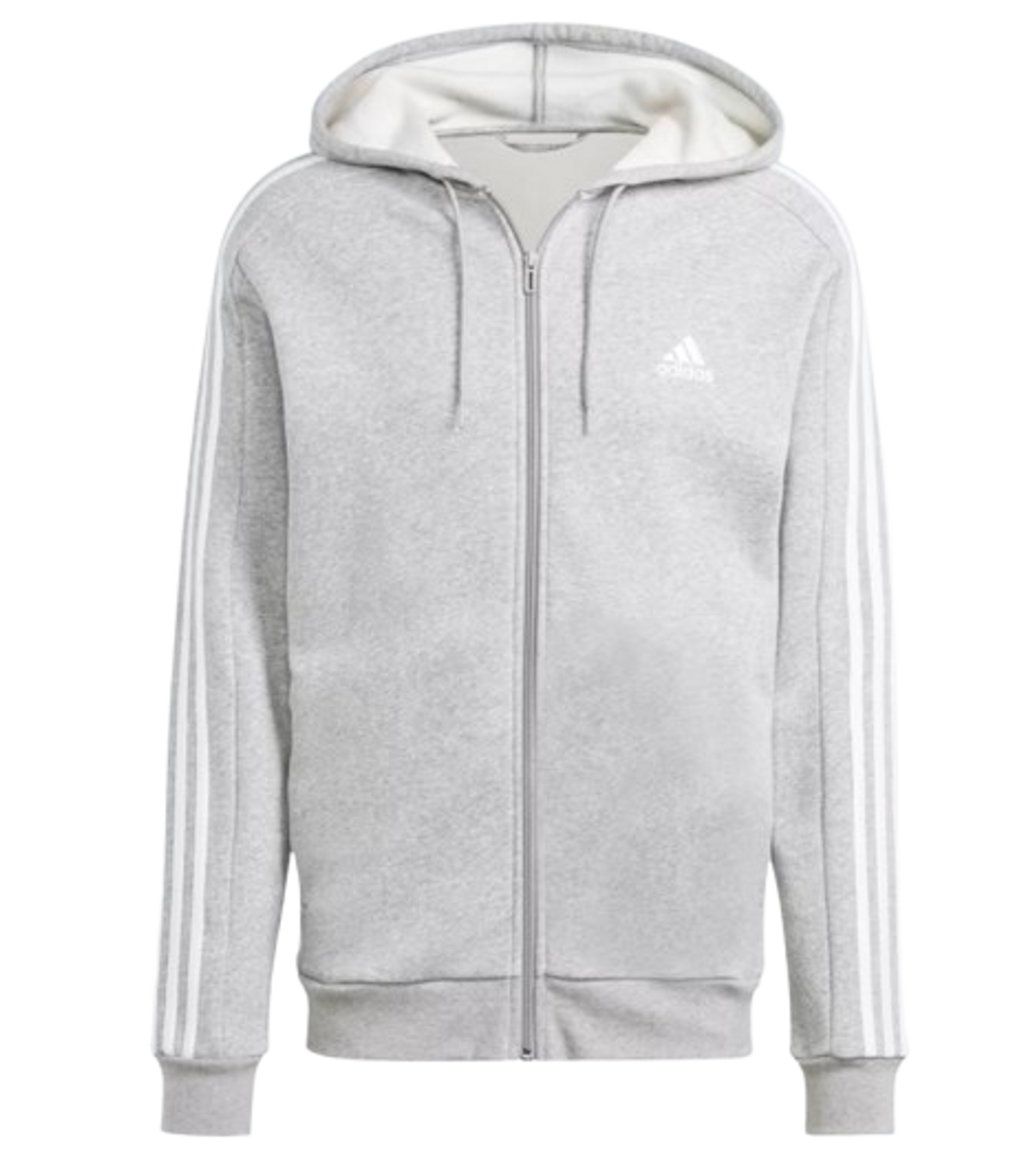 Adidas Essentials Fleece 3-Stripes Full-Zip Hoodie
