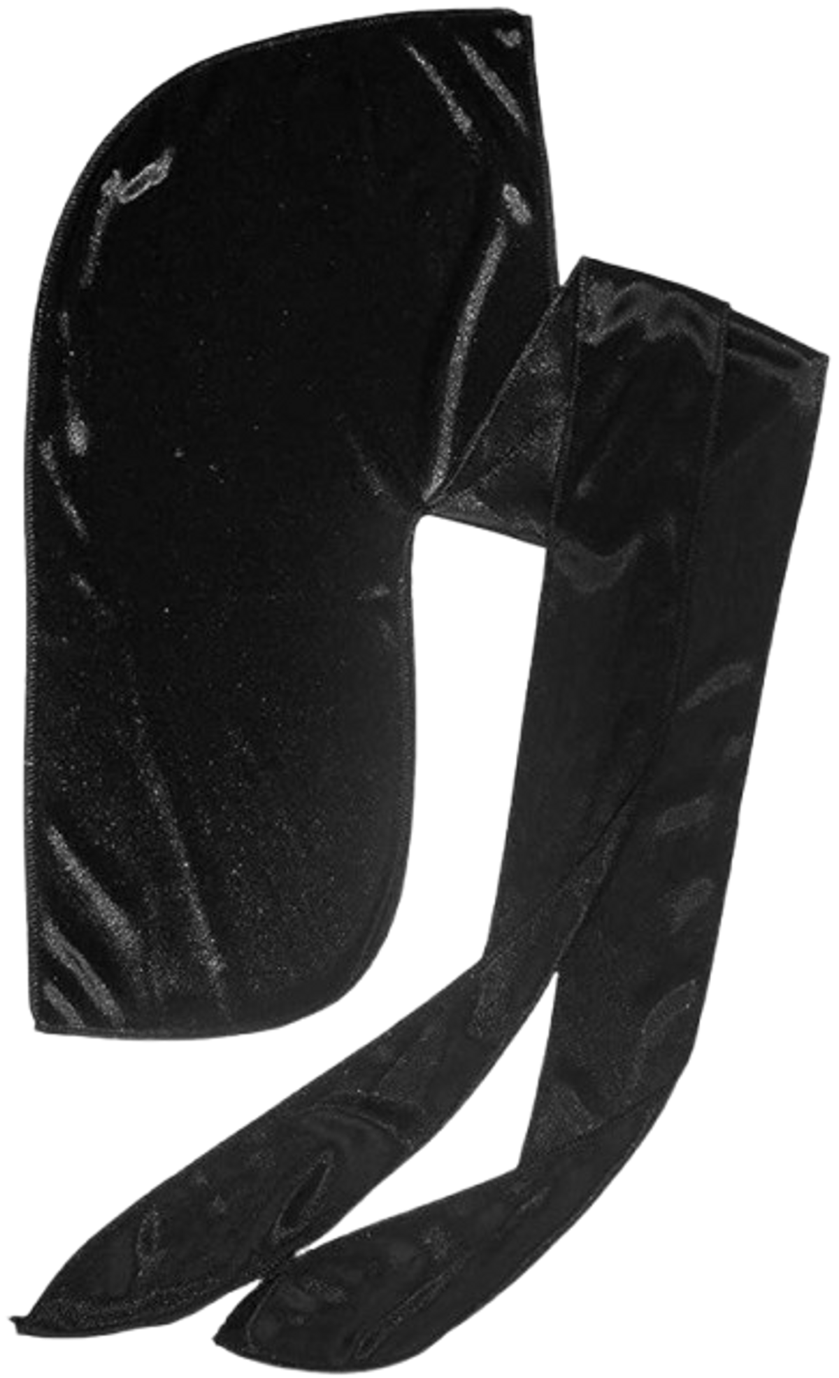 durag femme satin noir main image 1