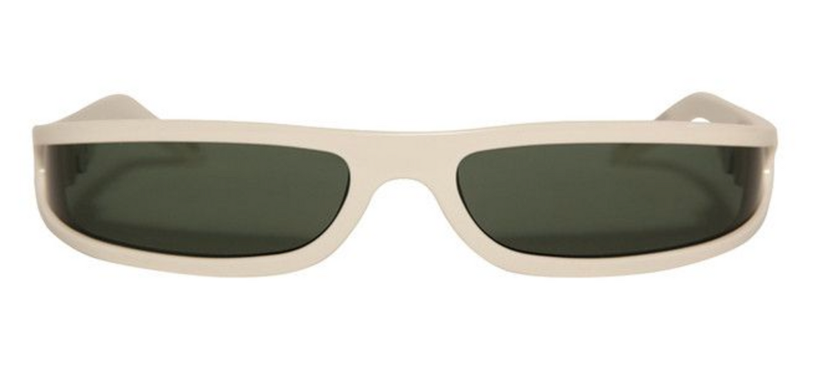 Rick Owens Fog Sunglasses Pearl Temple/Forest