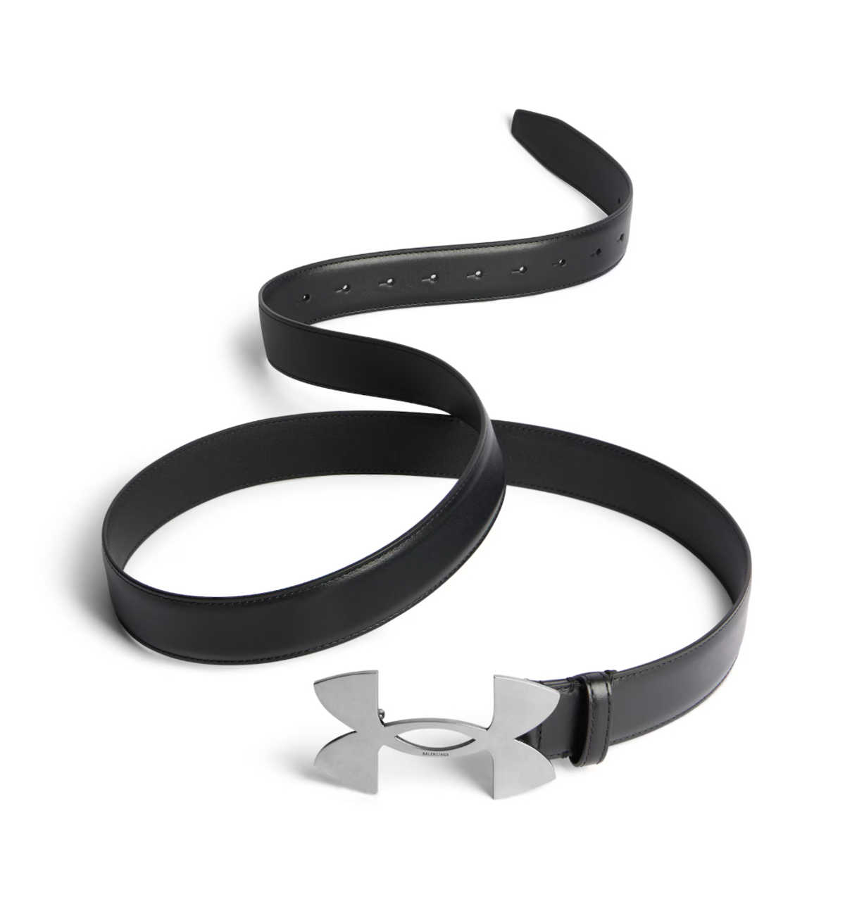 Balenciaga × Under Armour Belt in black smooth calfskin