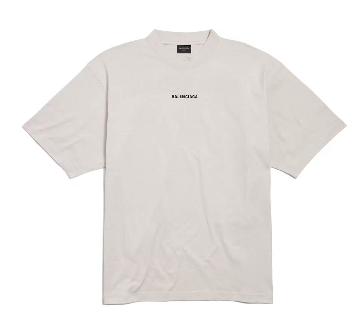 Balenciaga Back T-Shirt Medium Fit in off-white vintage jersey