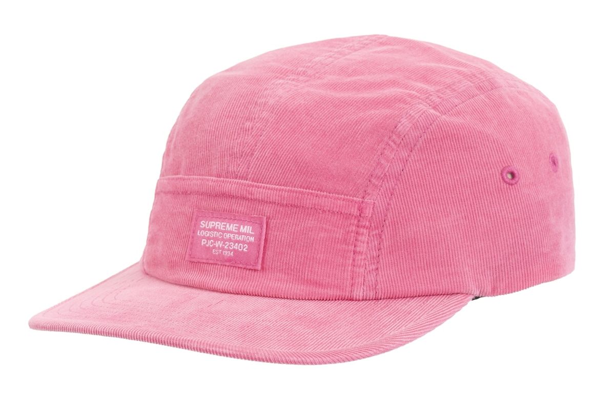 Supreme Corduroy Pocket Camp Cap Pink