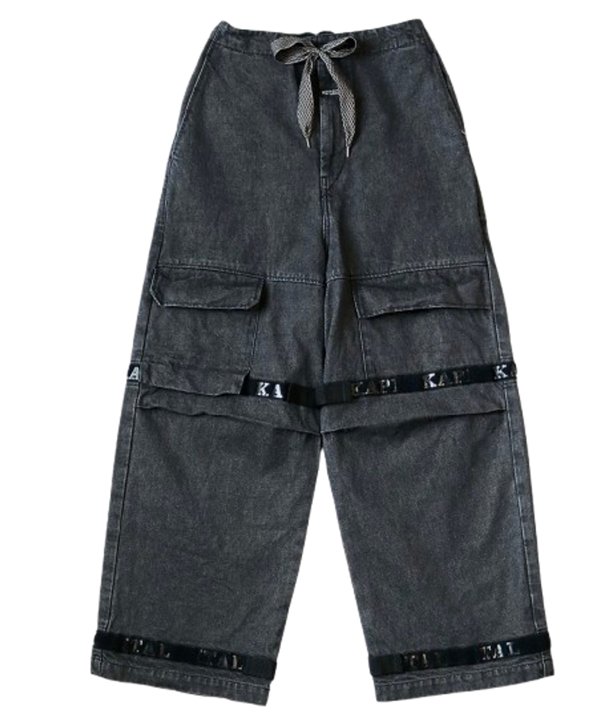Kapital 14Oz Charcoal Denim Baggy Pants