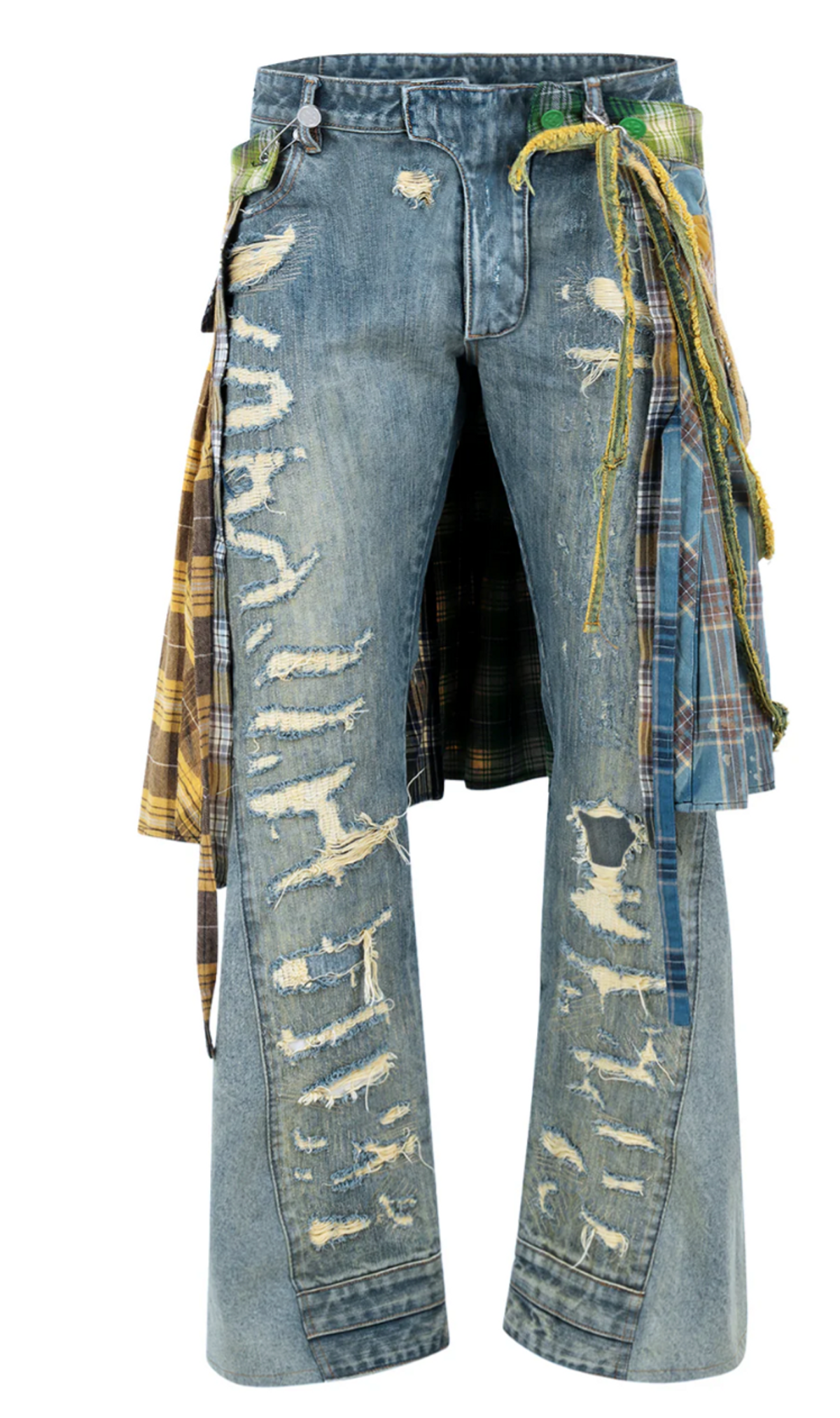 Cease±Desist Knitted Flannel Denim Jeans