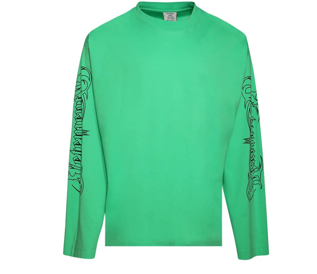 Vetements Metal Printed Long-Sleeve Neon Green