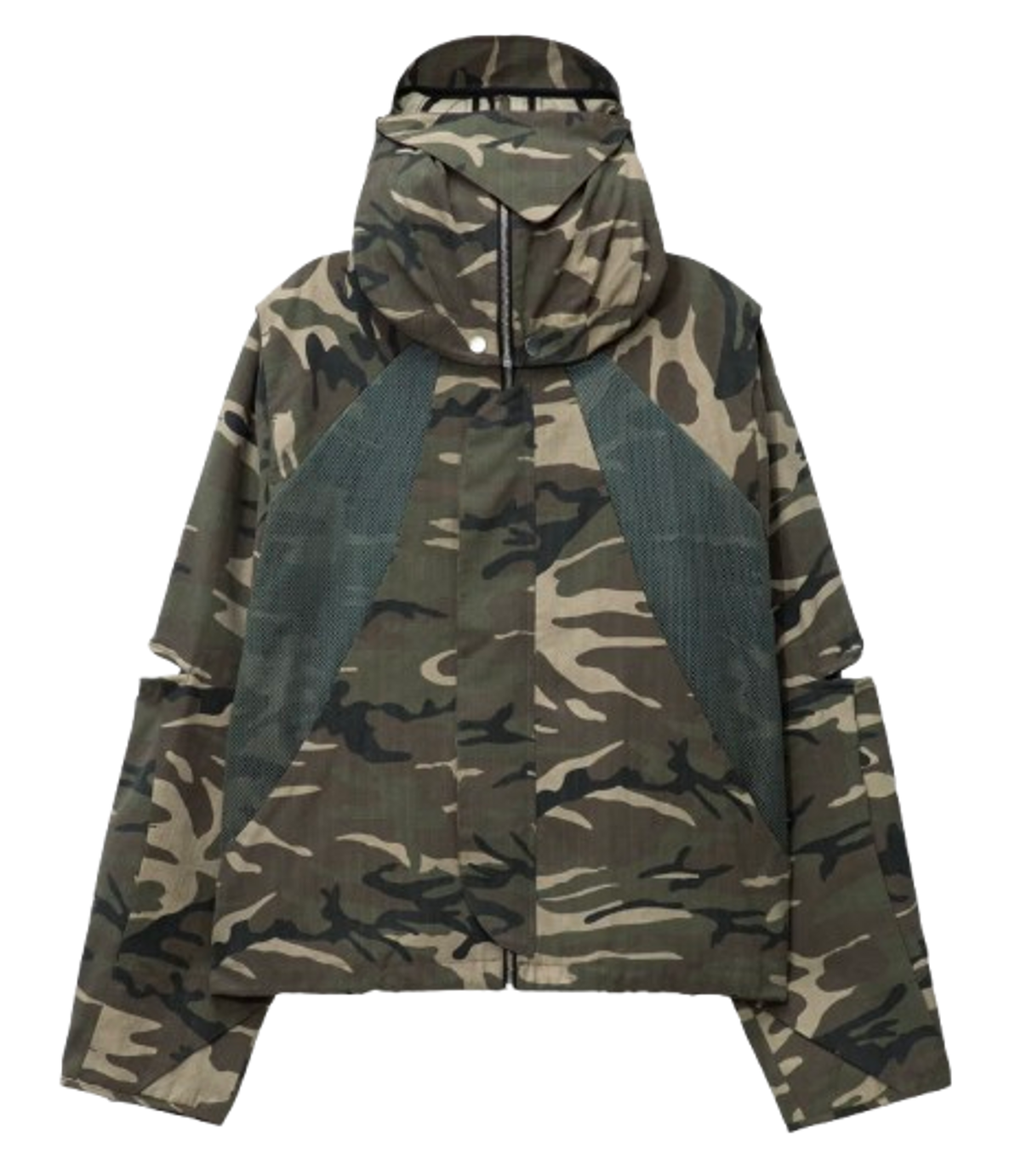 ジャケット・アウター fffpostalservice hooded paracute bomber FFFPOSTALSERVICE Black Hooded Parachute Jacket FFFPOSTALSERVICE