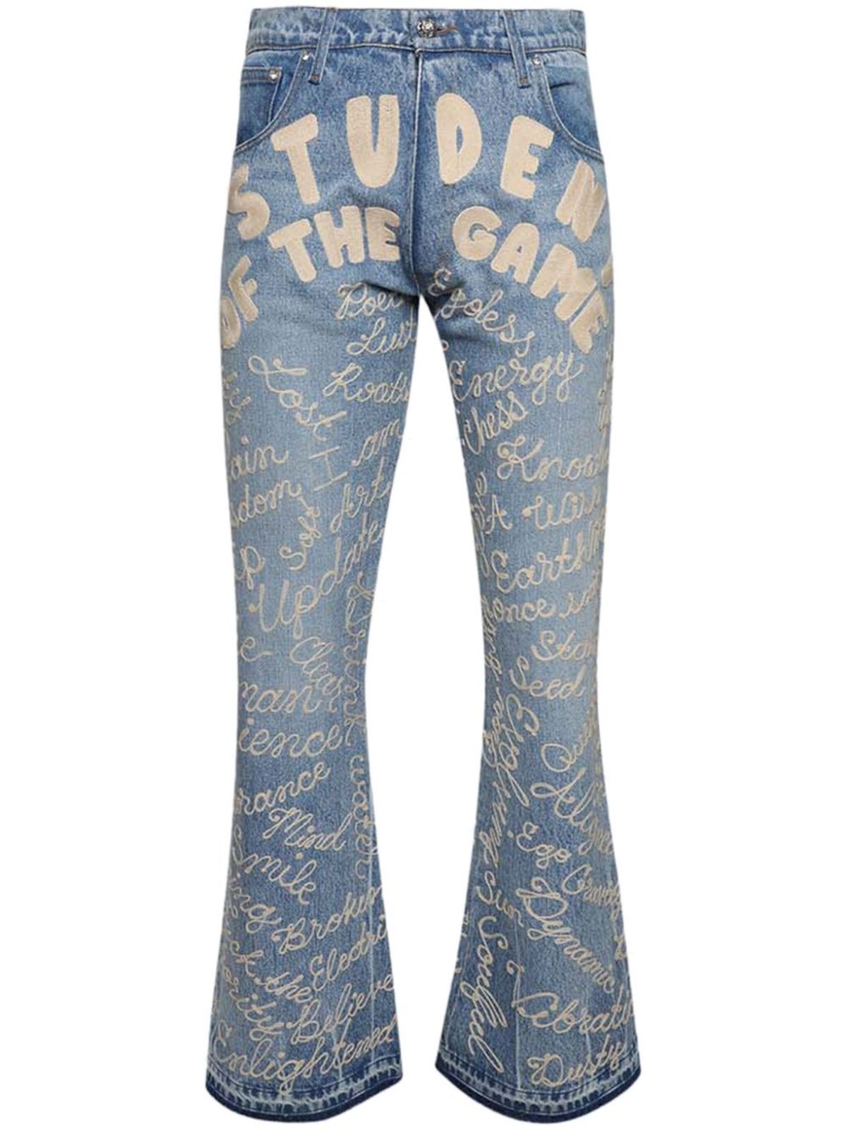 Earthling VIP Student Bootcut Jeans In Blue